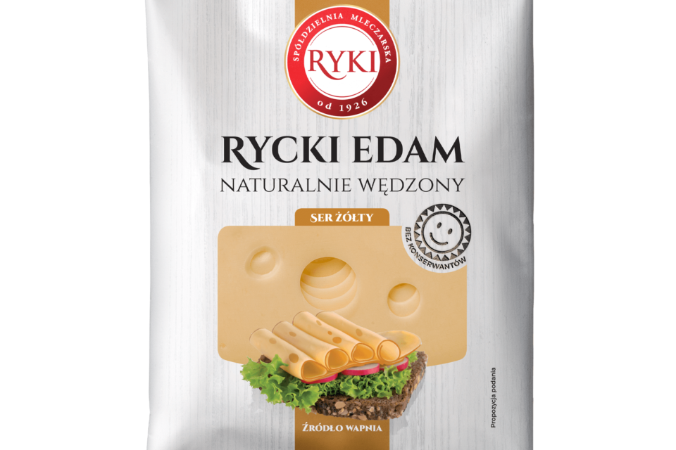Rycki Edam naturalnie wędzony we flow packu